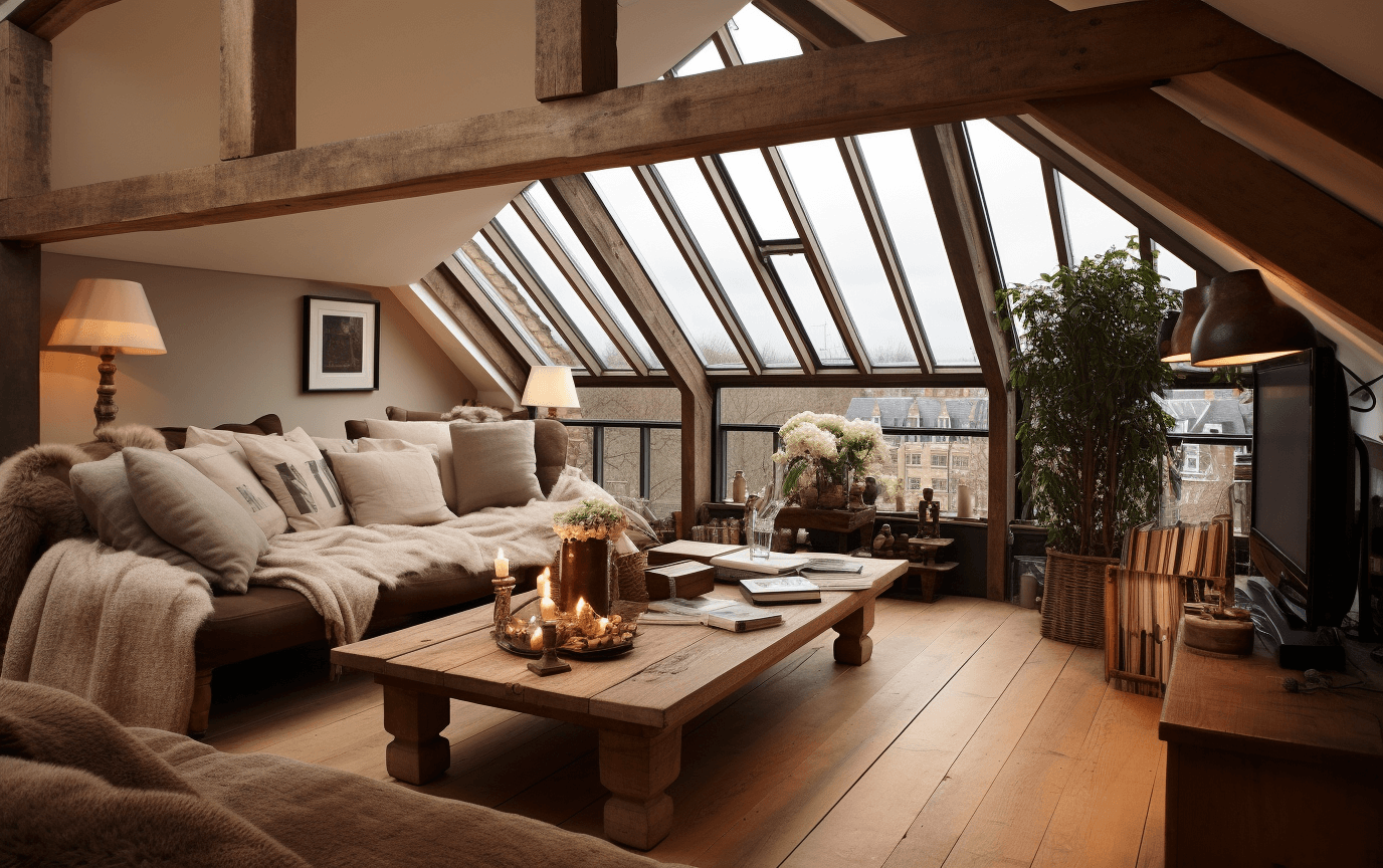 rustic theme loft
